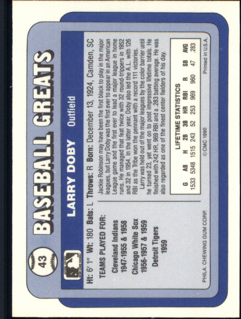 1990 Swell Baseball Greats "Main Set" Cards #1 to #135 - Picture 87 of 272