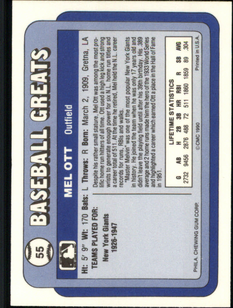 1990 Swell Baseball Greats "Main Set" Cards #1 to #135 - Picture 111 of 272