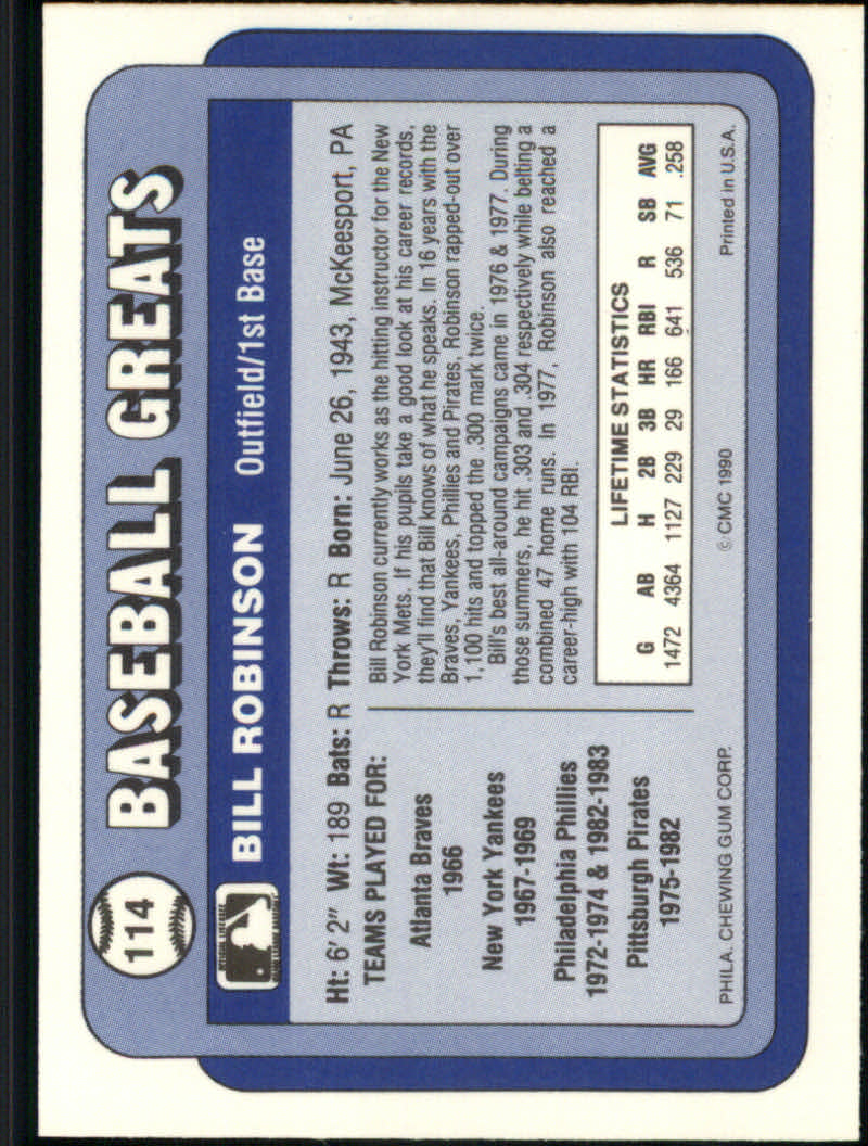 1990 Swell Baseball Greats "Main Set" Cards #1 to #135 - Picture 230 of 272