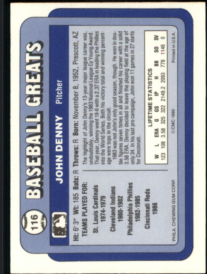 1990 Swell Baseball Greats "Main Set" Cards #1 to #135 - Picture 234 of 272