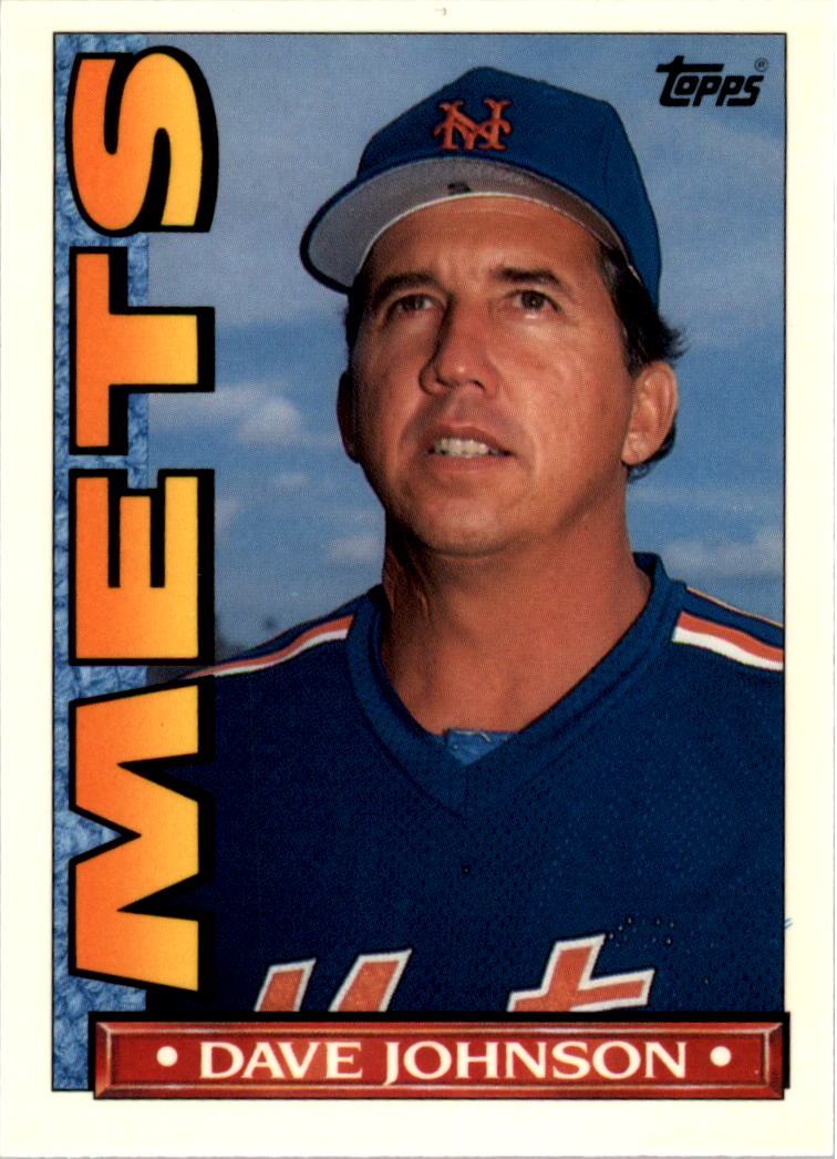 1990 Mets Topps TV #1 Dave Johnson MG