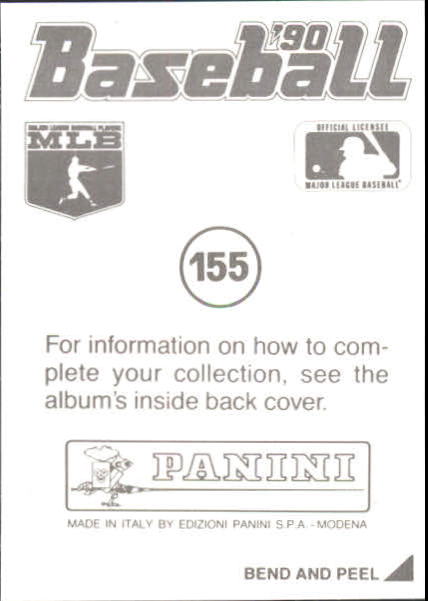 1990 Panini Stickers #155 Ken Griffey Jr. back image
