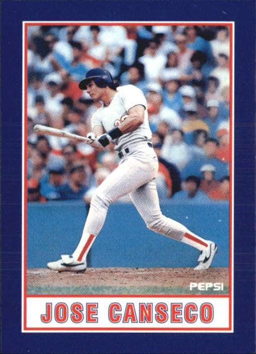 1990 Pepsi Canseco #1 Jose Canseco/(Follow Through/Waist) - NM-MT