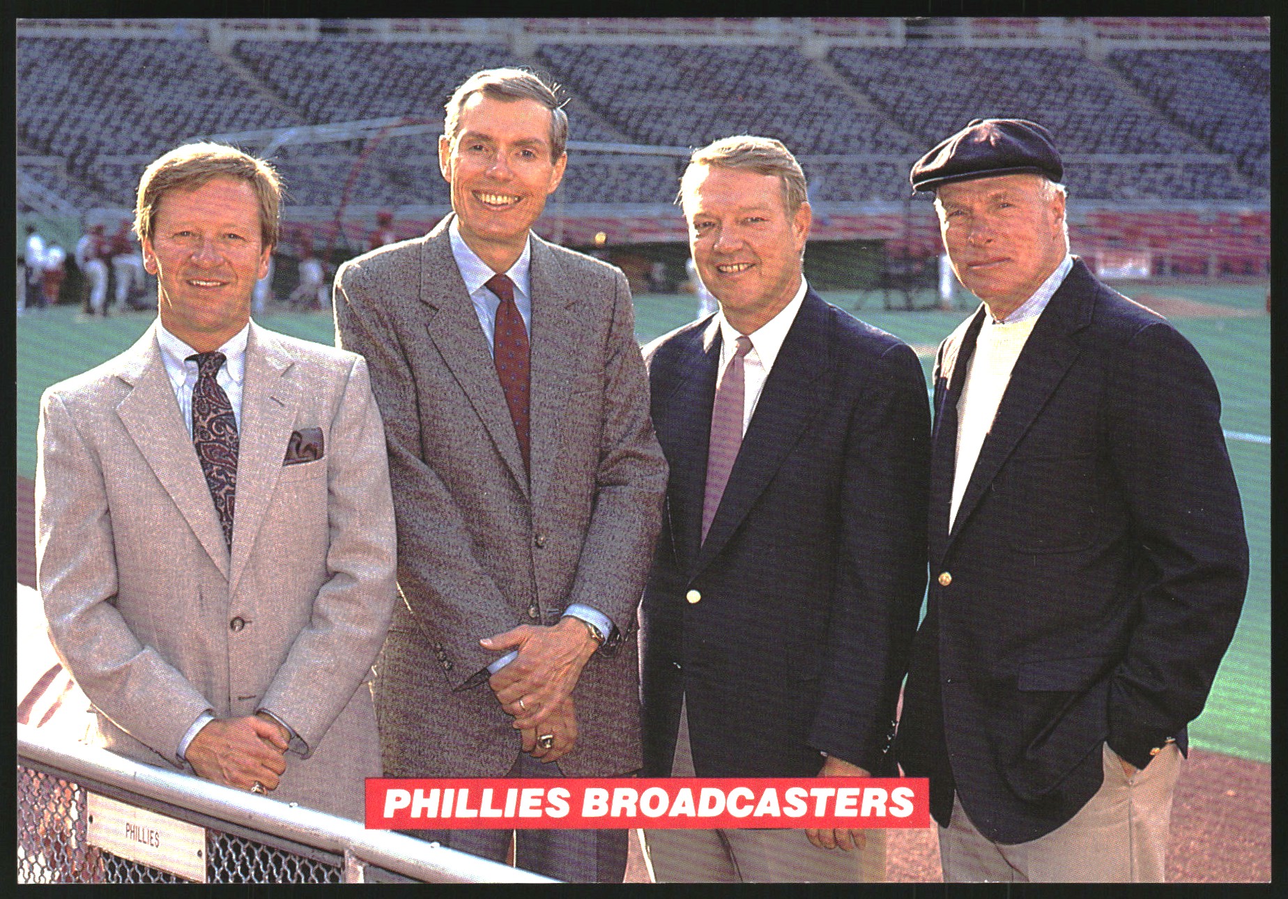 1990 Phillies Tastykake #35 Phillies Broadcasters/Chris Wheeler/Andy Musser#