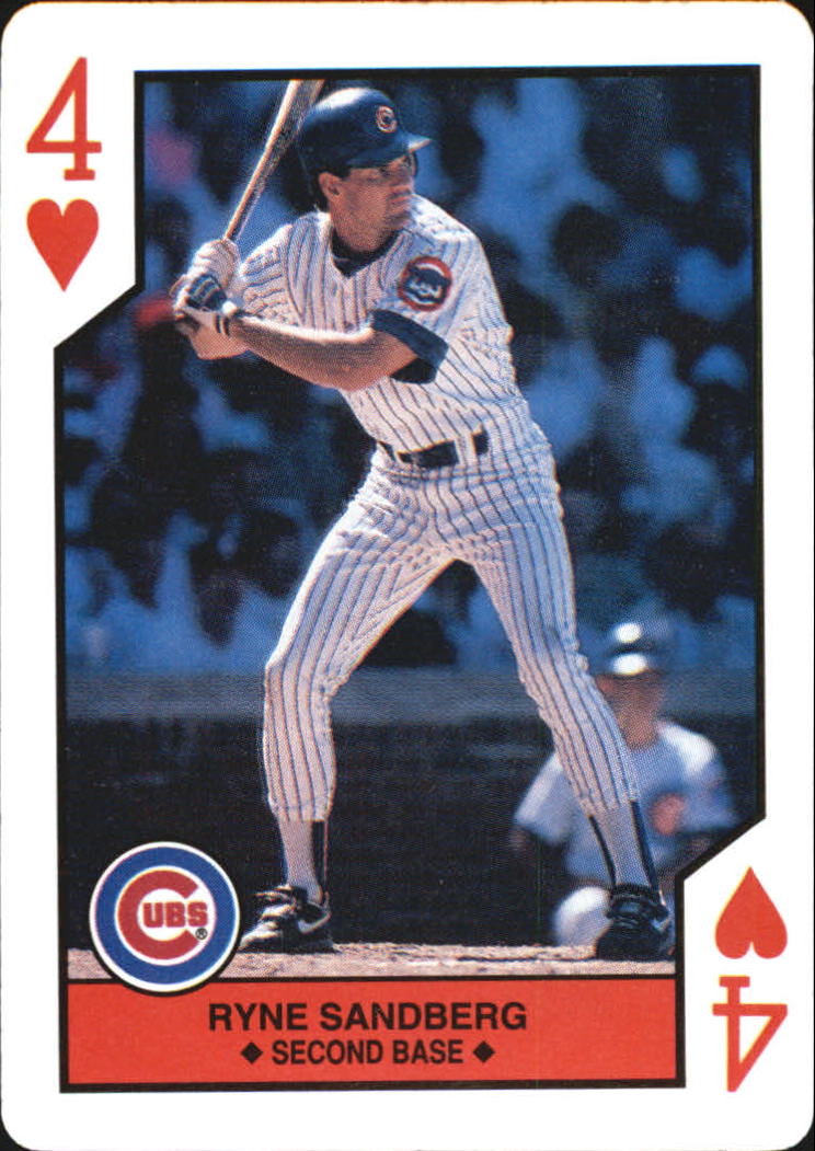 1990 U.S. Playing Cards All-Stars #4H Ryne Sandberg back image