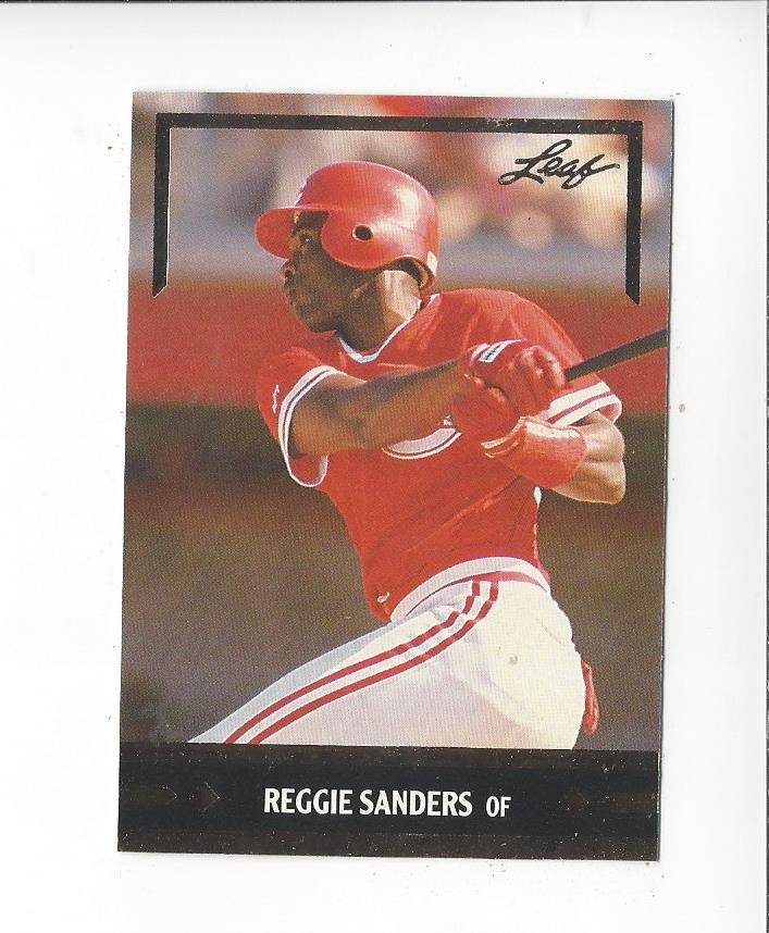 1991 Leaf Gold Rookies #BC10 Reggie Sanders