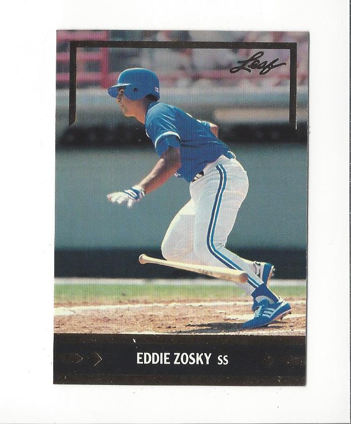 1991 Leaf Gold Rookies #BC24 Eddie Zosky