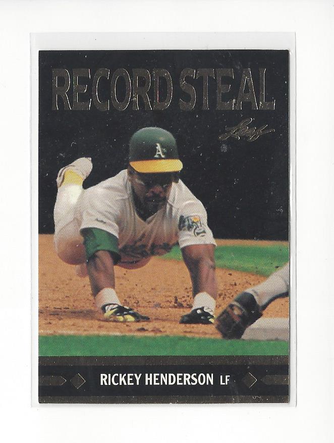 1991 Leaf Gold Rookies #BC26 Rickey Henderson DP