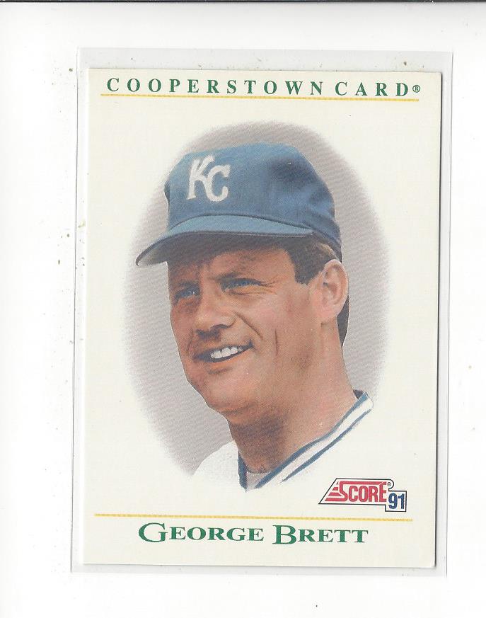 1991 Score Cooperstown #B5 George Brett