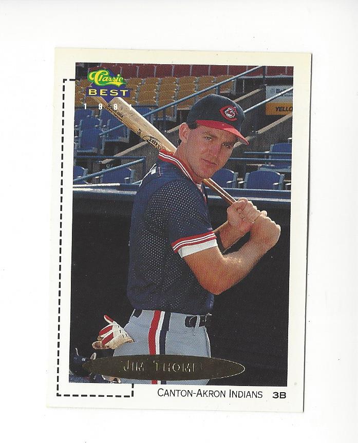 JIM THOME - 1994 TOPPS BASEBALL CARD #612 (CLEVELAND INDIANS) FREE SHIPPING  at 's Sports Collectibles Store
