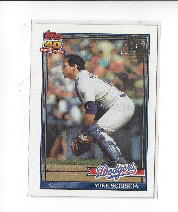 1991 Topps Desert Shield #305 Mike Scioscia