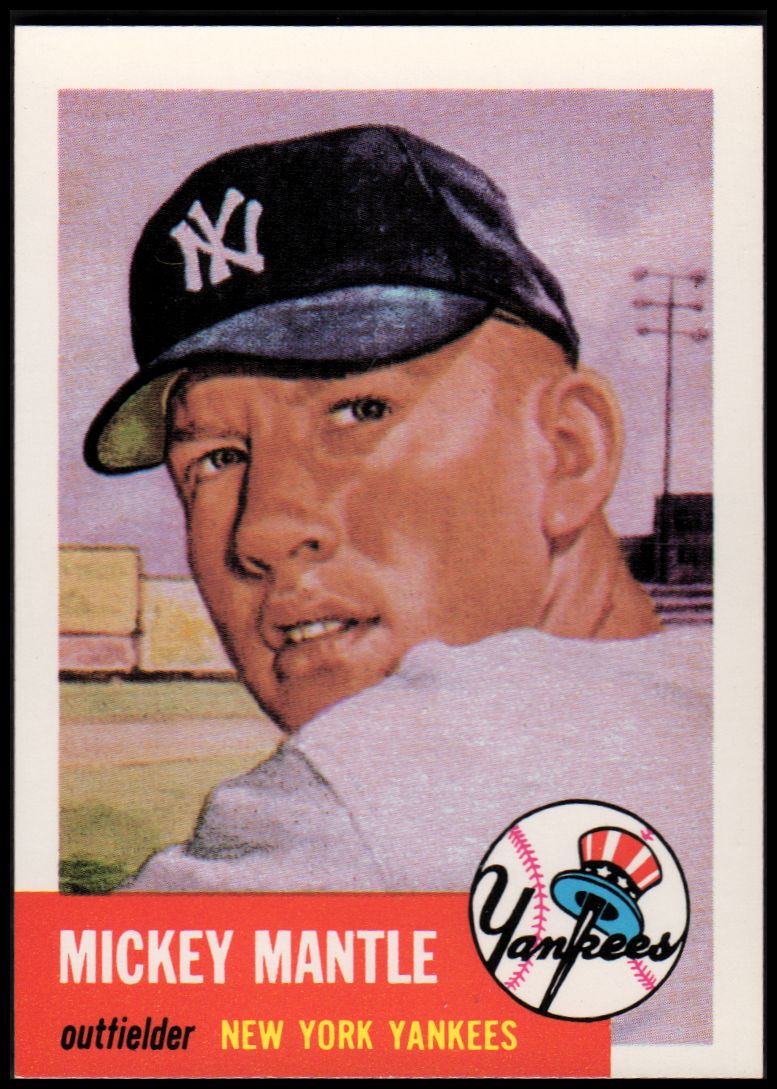 1991 Topps Archives '53 #82 Mickey Mantle