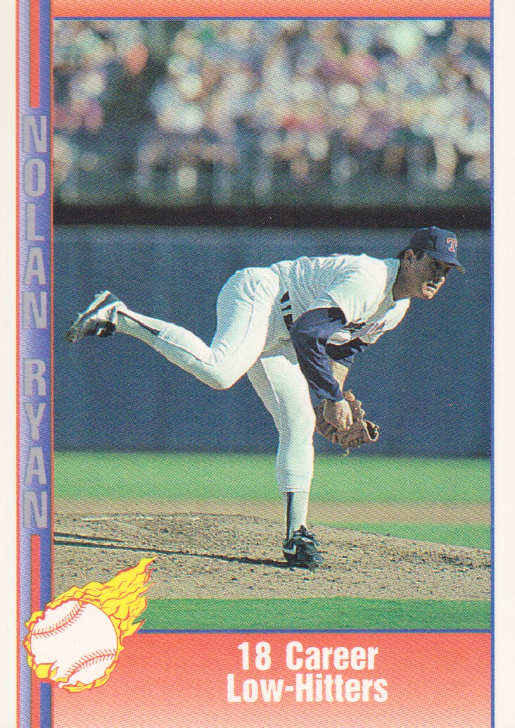 1991 Pacific Ryan Texas Express I #85 Nolan Ryan/18 Career Low-Hitters