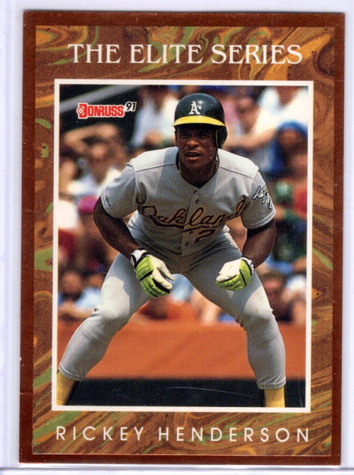 Rickey Henderson custom baseball card Padres