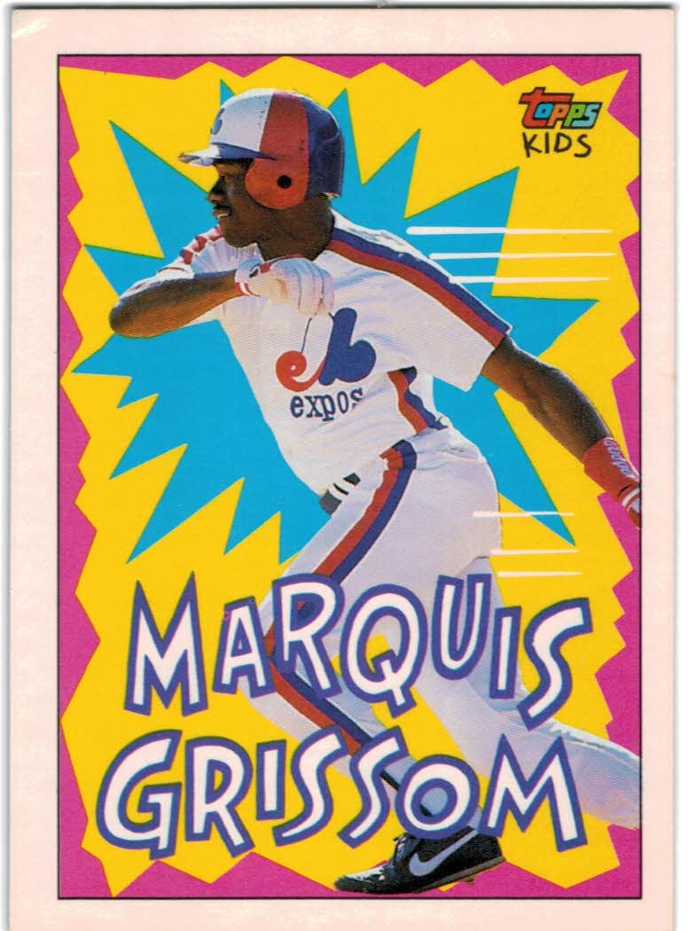 Marquis Grissom - Expos #591 Score 1990 Baseball RC Trading Card