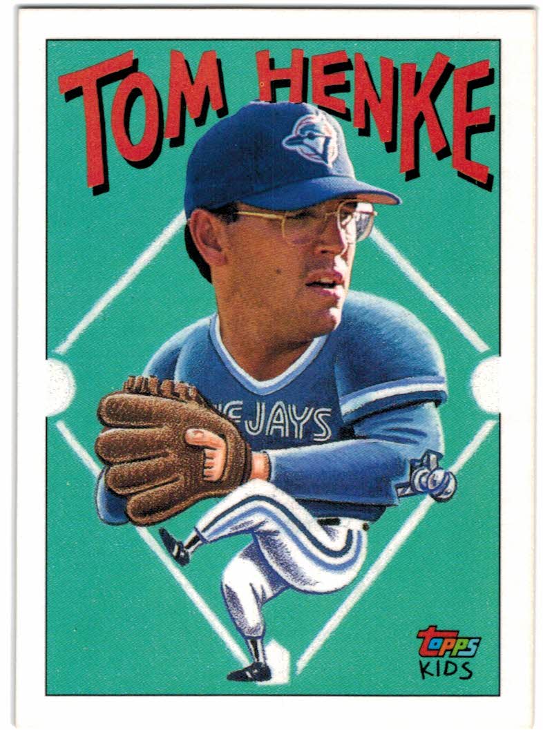 1992 Topps Gold Winner Tom Henke #451 Toronto Blue Jays