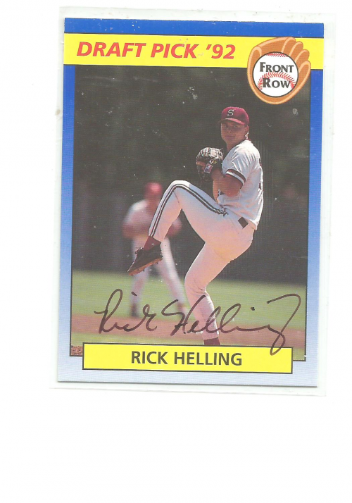 1992 Front Row Draft Picks Autographs #5 Rick Helling