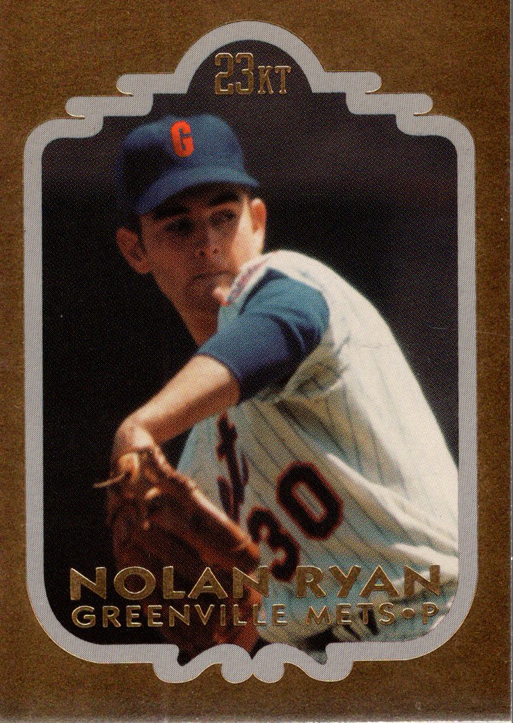 1992 Bleachers 23K Ryan #2 Nolan Ryan/Greenville Mets - NM-MT