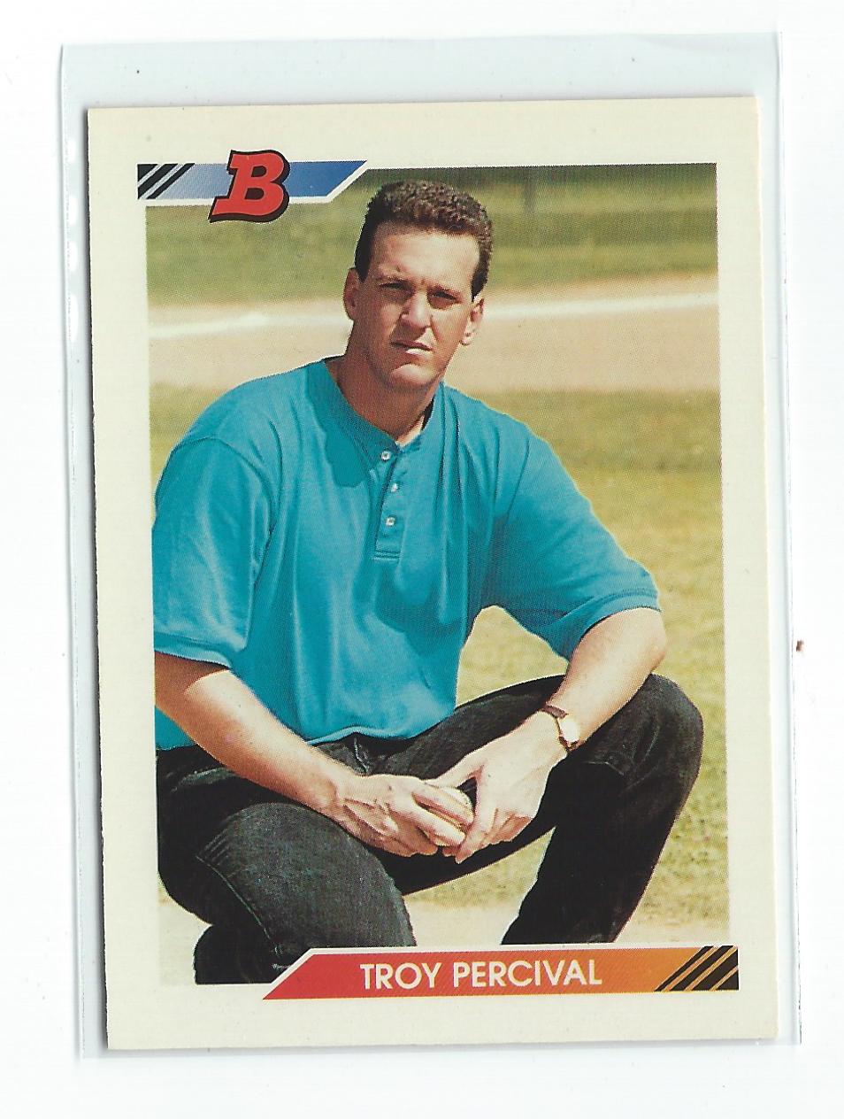 1992 Bowman #290 Troy Percival RC