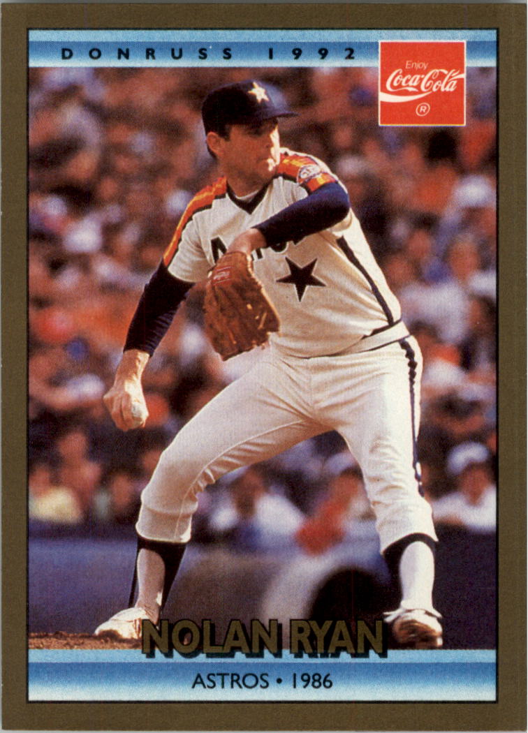 Nolan Ryan 14 Baseball Card 1992 Donruss Coca Cola Career 