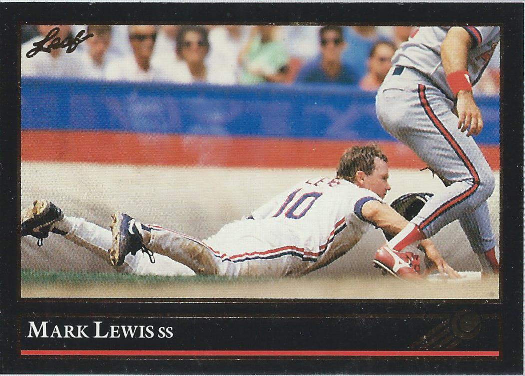 1992 Leaf Black Gold #49 Mark Lewis