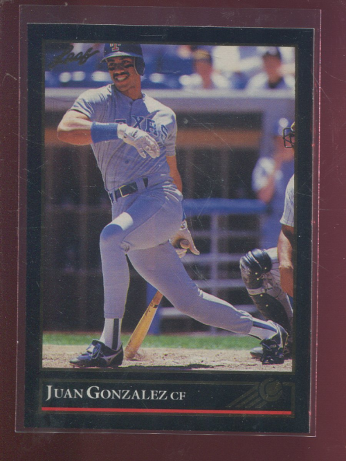 1992 Leaf Black Gold #62 Juan Gonzalez