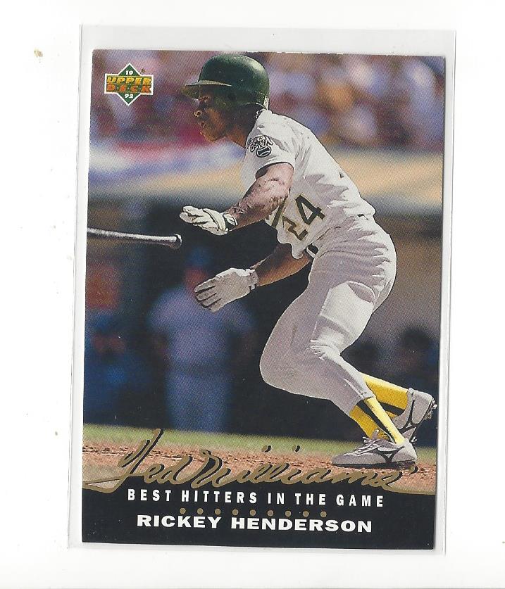 1992 Upper Deck Baseball Ted Williams Best Hitters Insert Singles - You Choose - Picture 7 of 25