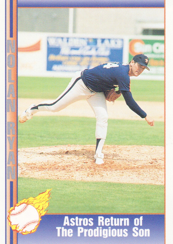 1992 Pacific Ryan Texas Express II #163 Nolan Ryan/Astros Return of/The Prodigious Son