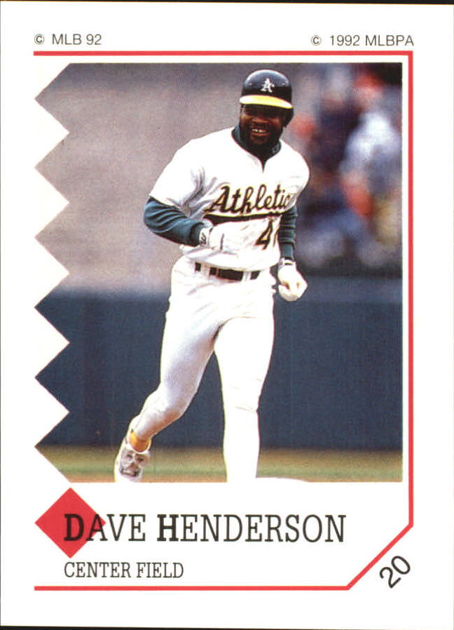 1992 Panini Stickers #20 Dave Henderson