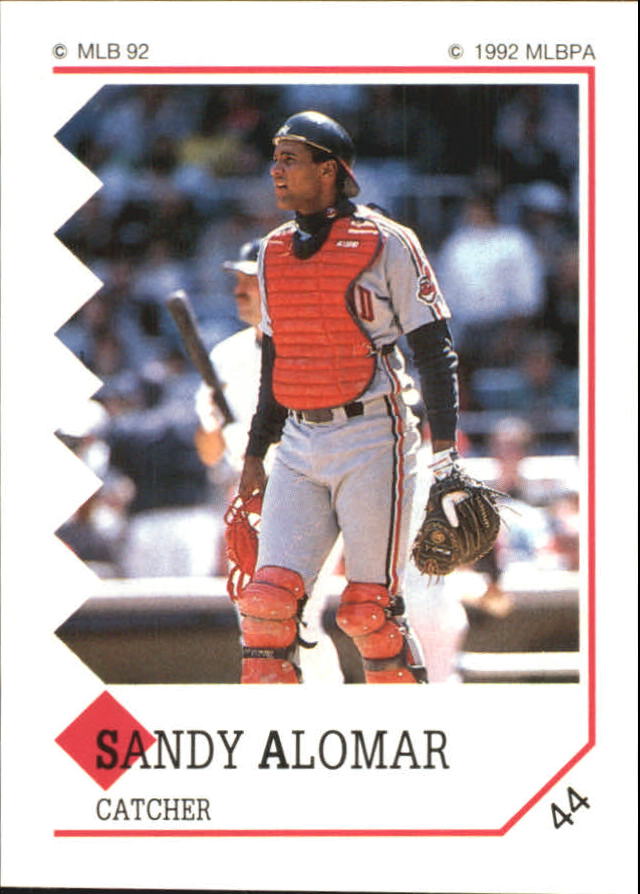 1992 Panini Stickers #44 Sandy Alomar Jr.