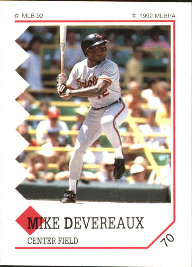 1992 Panini Stickers #70 Mike Devereaux