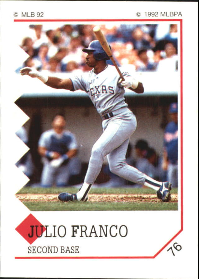 1992 Panini Stickers #76 Julio Franco