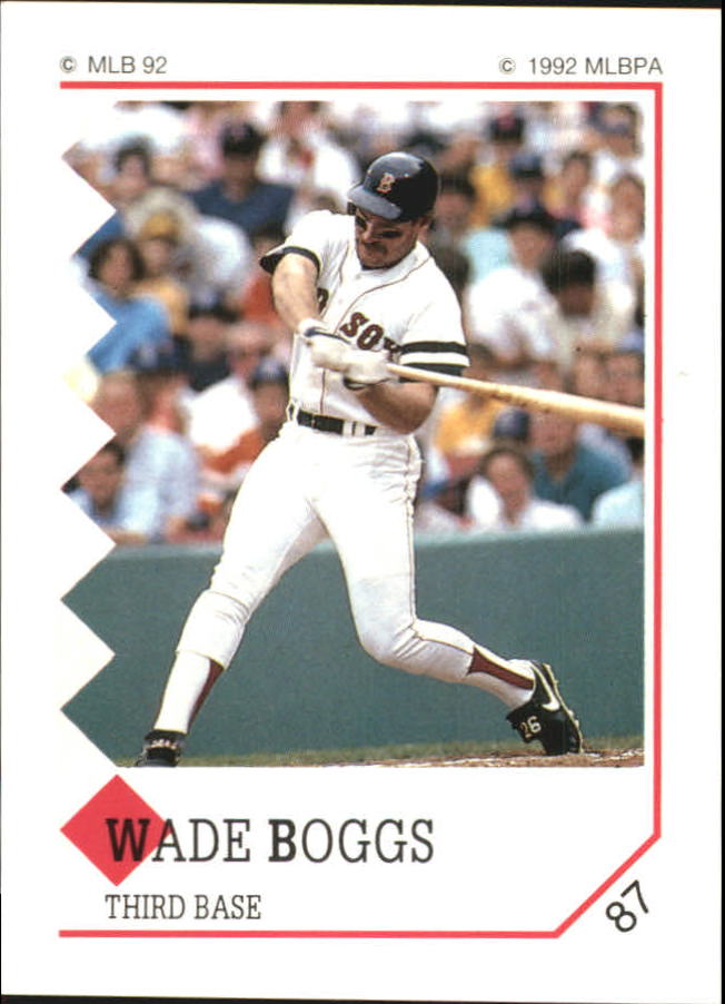 1992 Panini Stickers #87 Wade Boggs