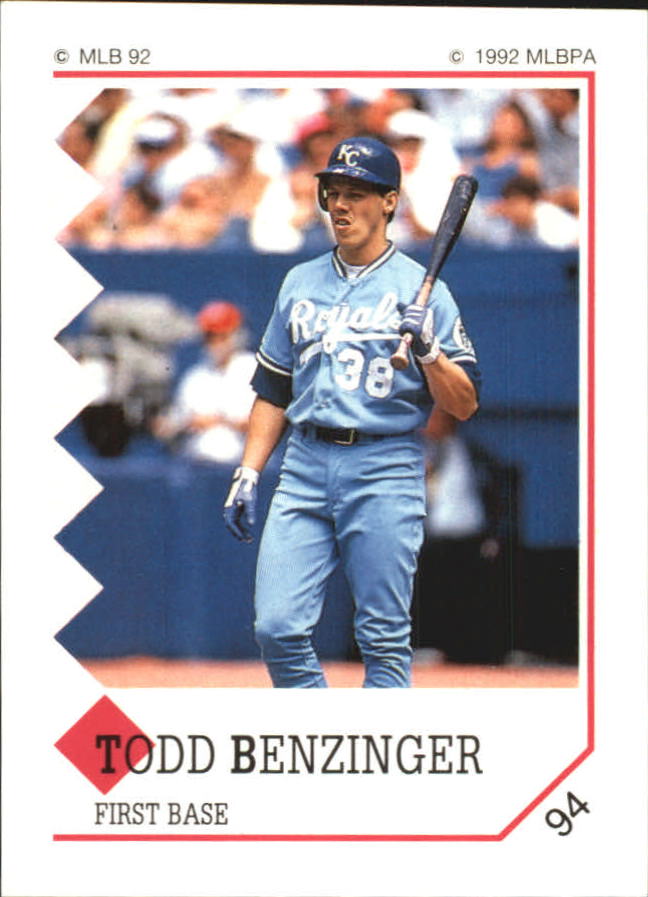 1992 Panini Stickers #94 Todd Benzinger