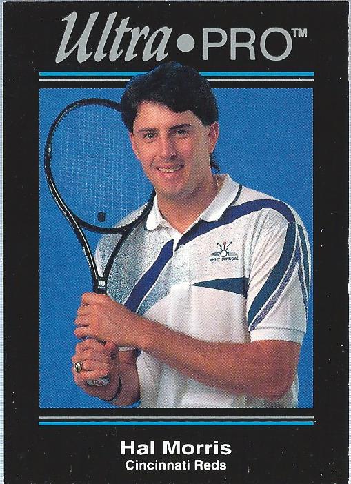 1992 Rembrandt Ultra-Pro Promos #P8 Hal Morris/Posed, tennis racket in hand