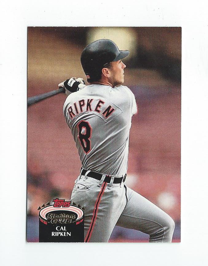 1992 Stadium Club #1 Cal Ripken UER/Misspelled Ripkin/on card back