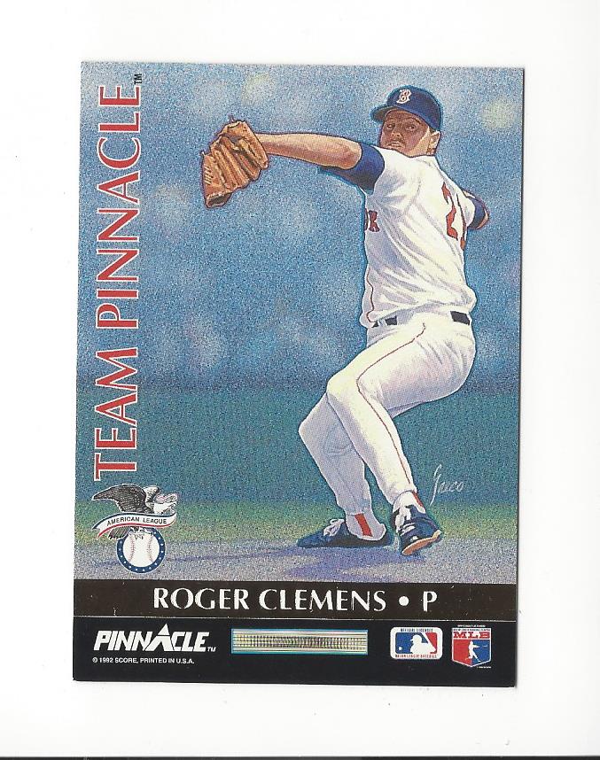 1992 Pinnacle Team Pinnacle #1 R.Clemens/R.Martinez
