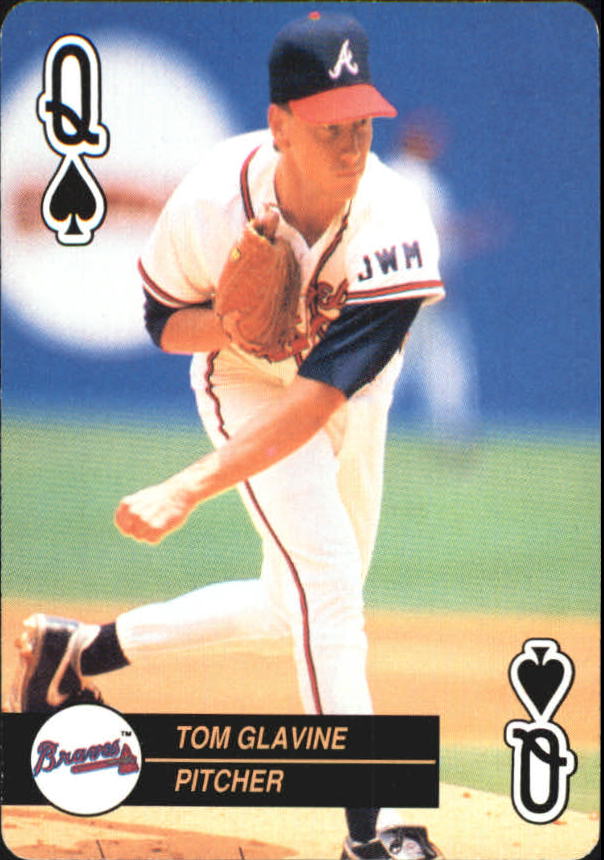 1992 U.S. Playing Cards All-Stars #12S Tom Glavine