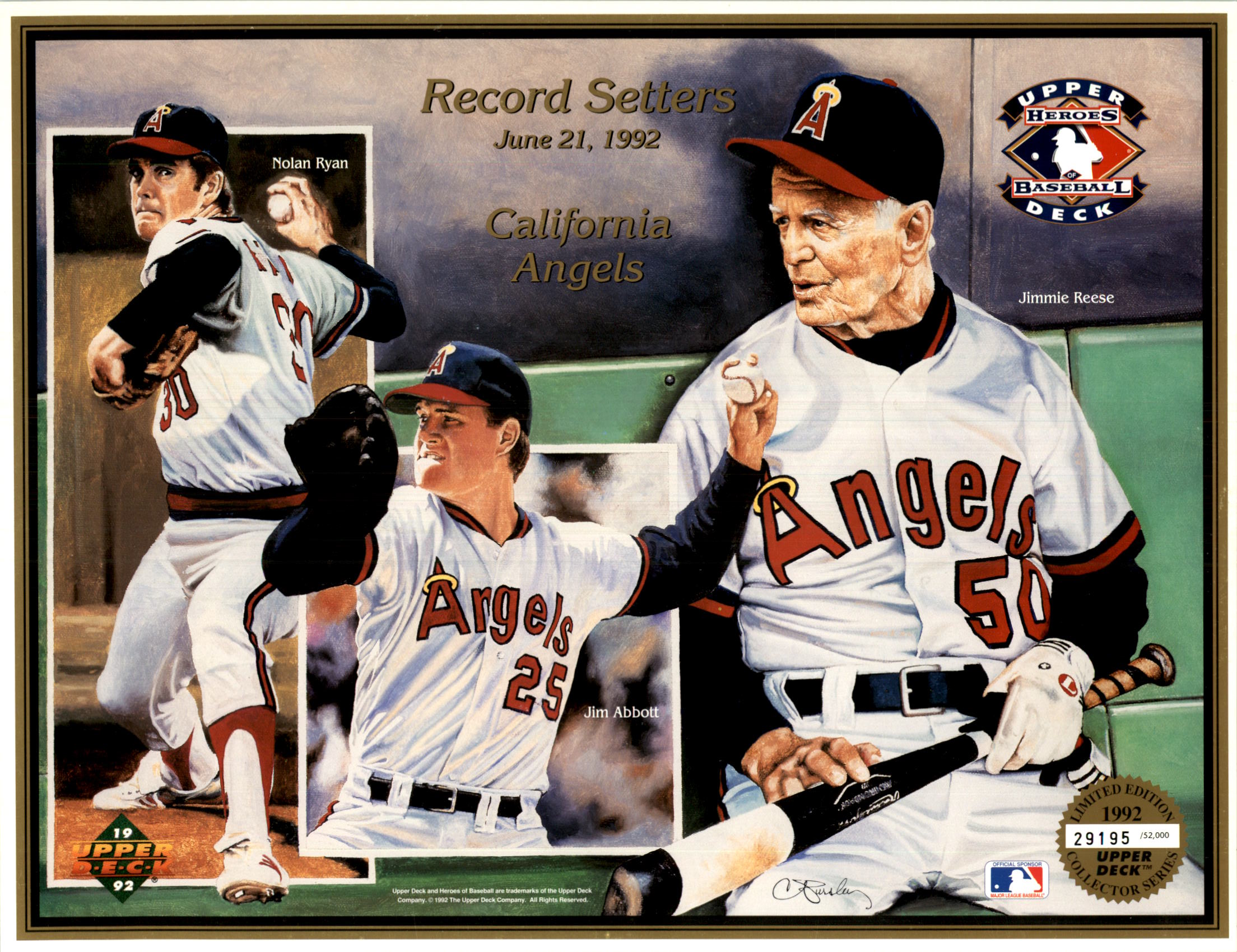 1992 Upper Deck Sheets #13 Record Setters/June 21, 1992 (52,000 