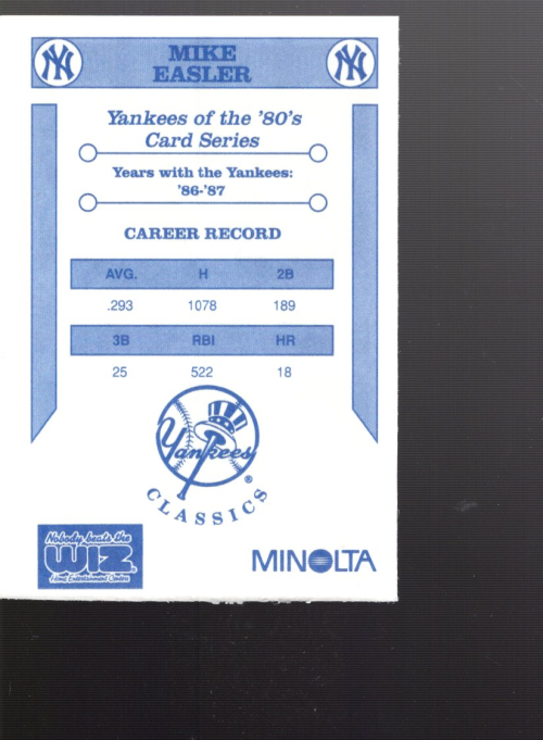 B7080- 1992 Yankees WIZ 80s New York Baseball Cards -You Pick- 15+ FREE US SHIP - Picture 5 of 6