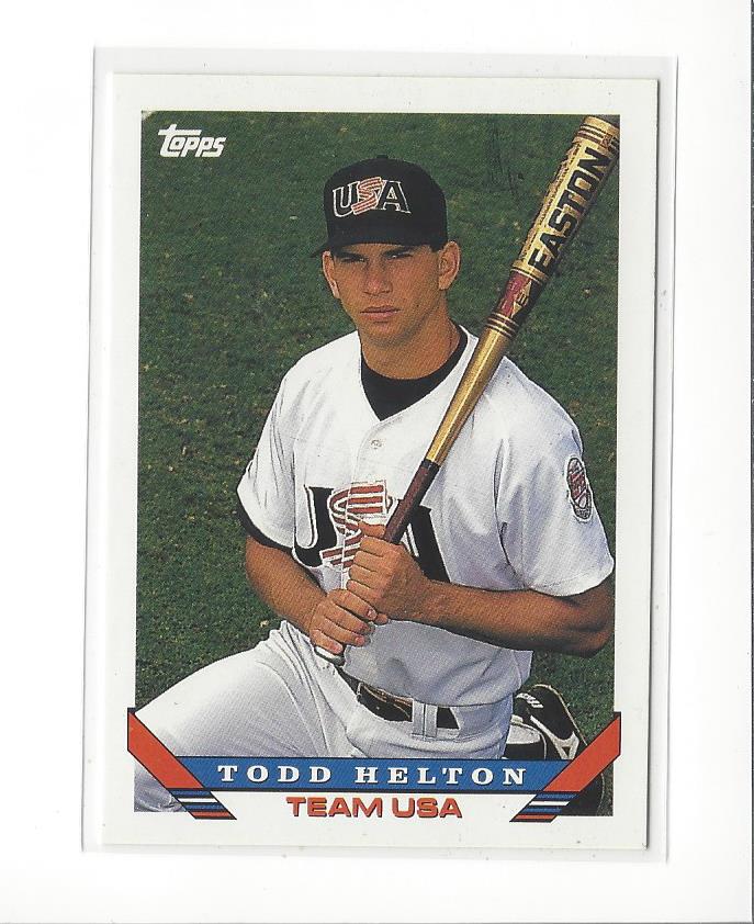 1993 Topps Traded #19T Todd Helton USA RC