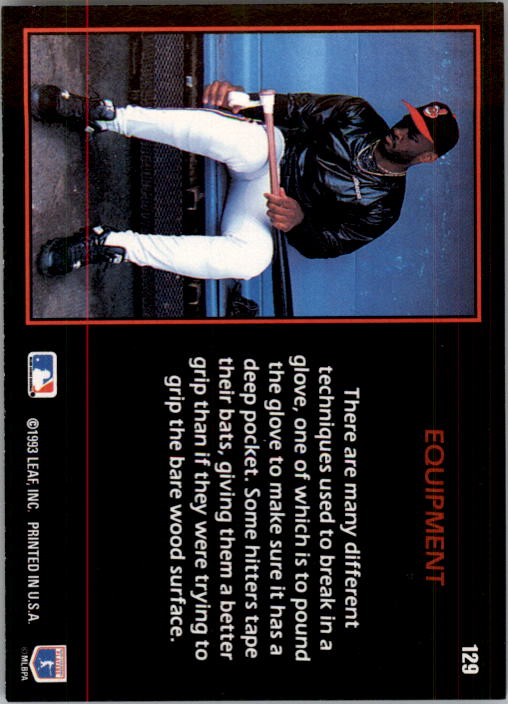 1993 Triple Play #129 Equipment/Curt Schilling back image