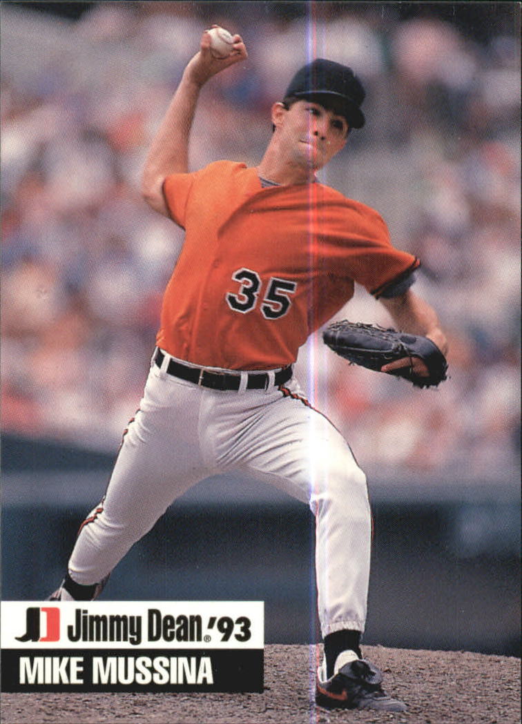 1993 Jimmy Dean Baltimore Orioles Baseball Card 27 Mike Mussina Ebay