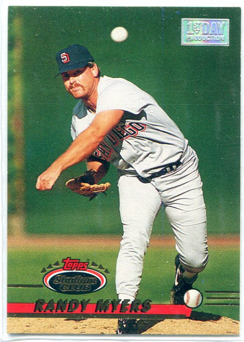 1993 Stadium Club First Day Issue #44 Randy Myers