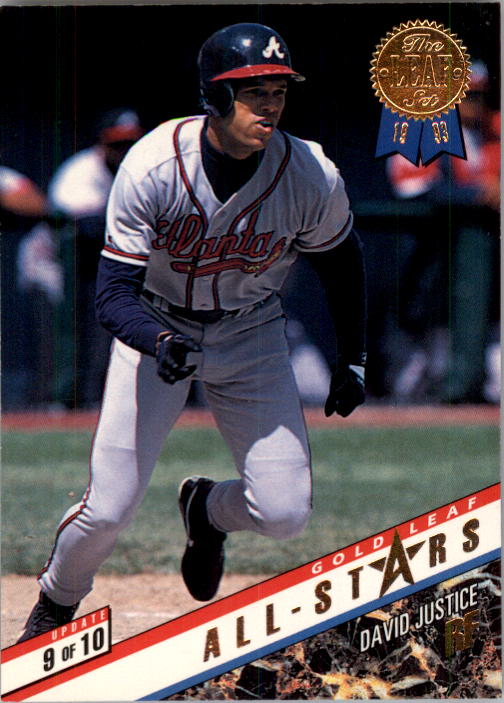 1993 Leaf Gold All-Stars #U9 J.Carter D.Justice