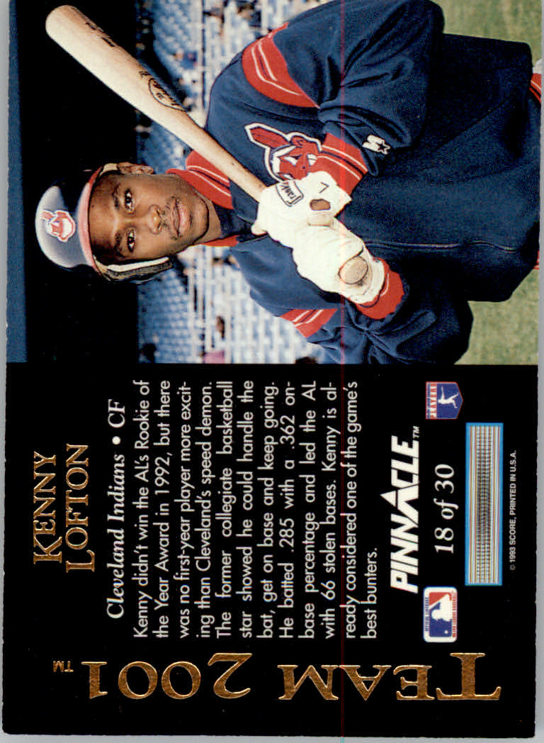 1993 Pinnacle (Score) Baseball "Team 2001" Insert Cards - Picture 9 of 17