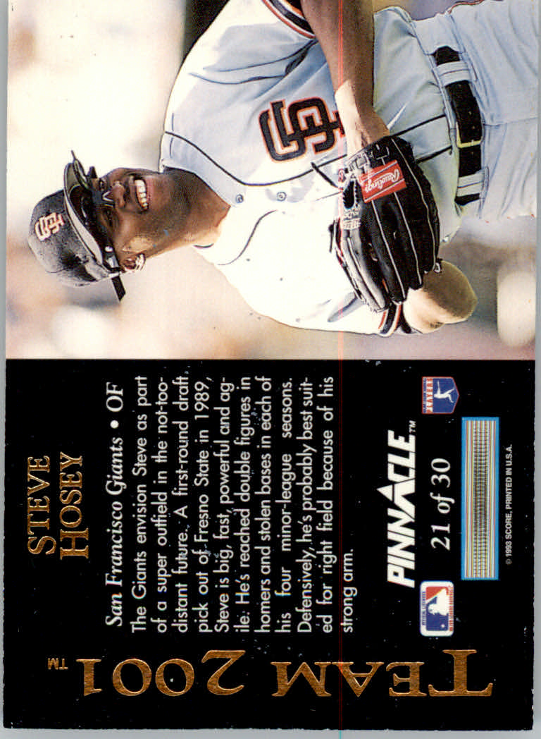 1993 Pinnacle (Score) Baseball "Team 2001" Insert Cards - Picture 13 of 17