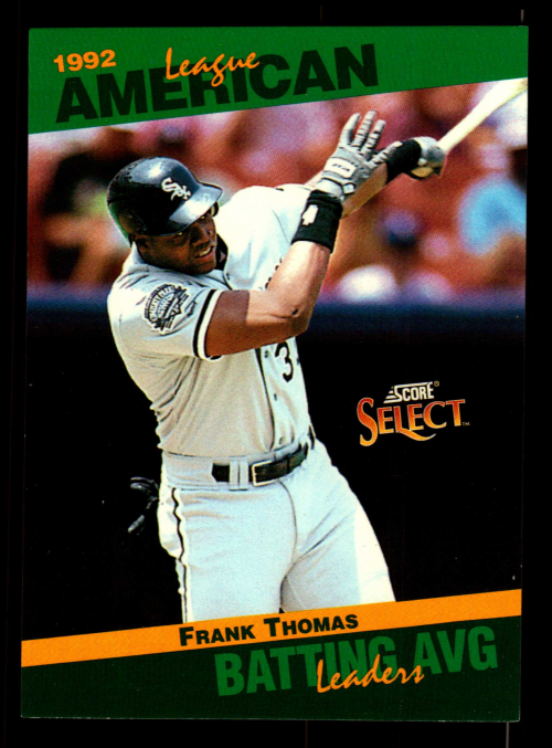 1993 Select Stat Leaders #3 Frank Thomas
