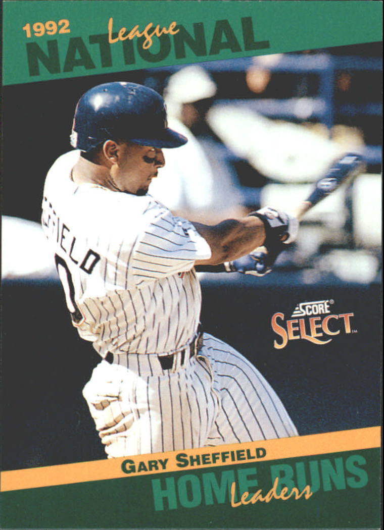 1993 Select Stat Leaders #30 Gary Sheffield