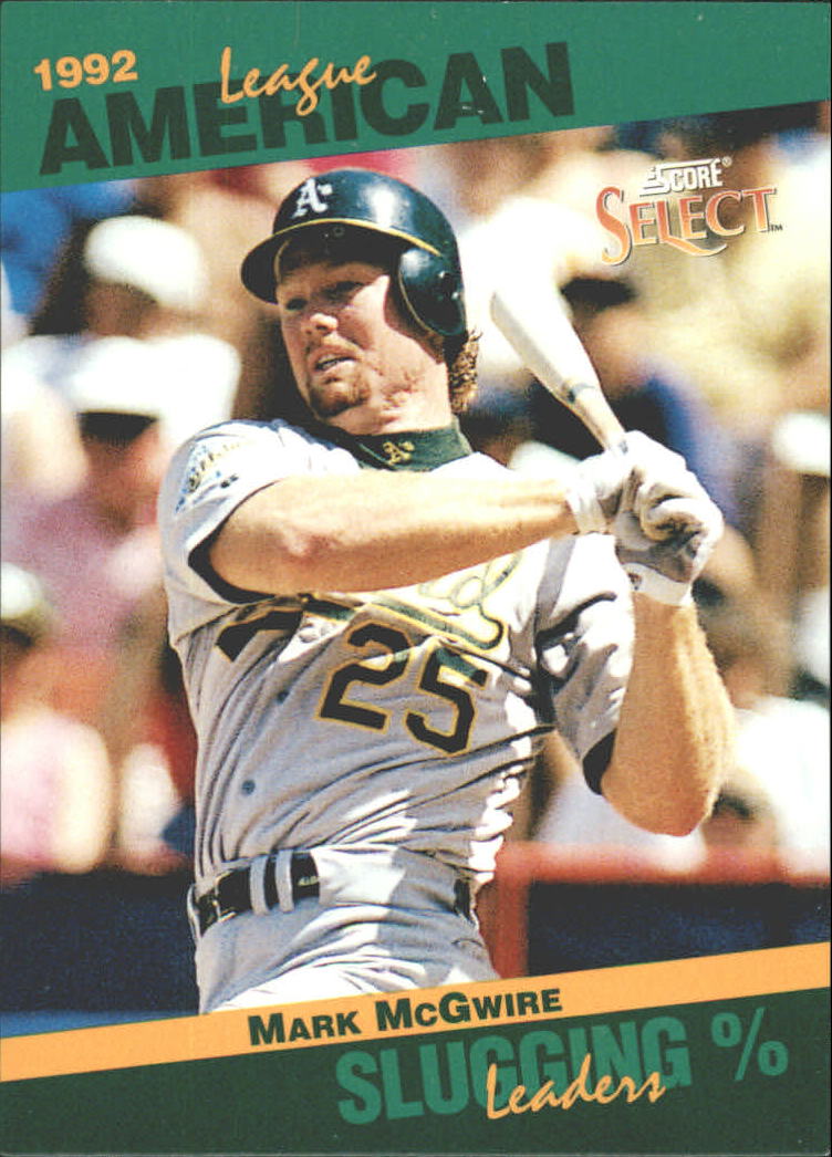 1993 Select Stat Leaders #43 Mark McGwire